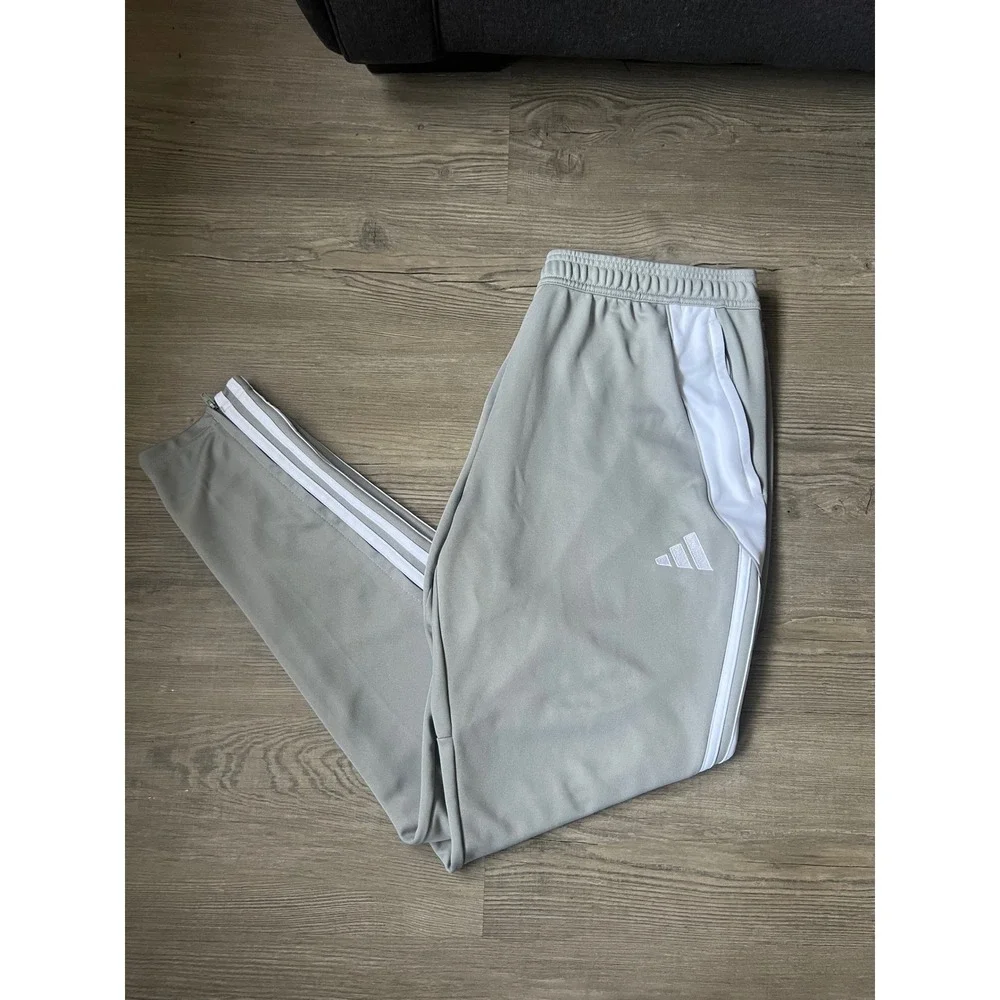 Adidas Men's Tiro 24 Track Pants Team Mid Grey White Size XL